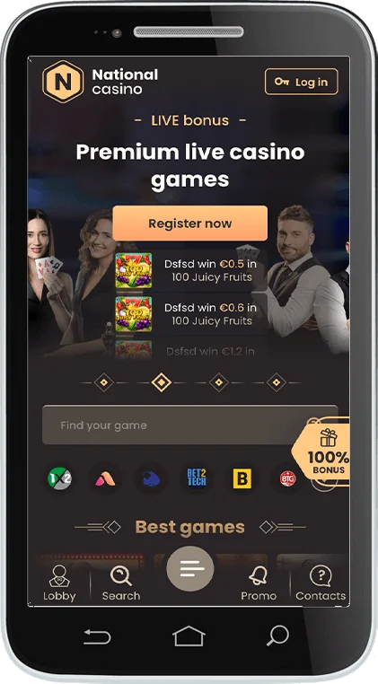 National Casino wersja mobilna