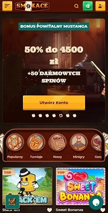 Smokace Casino wersja mobilna