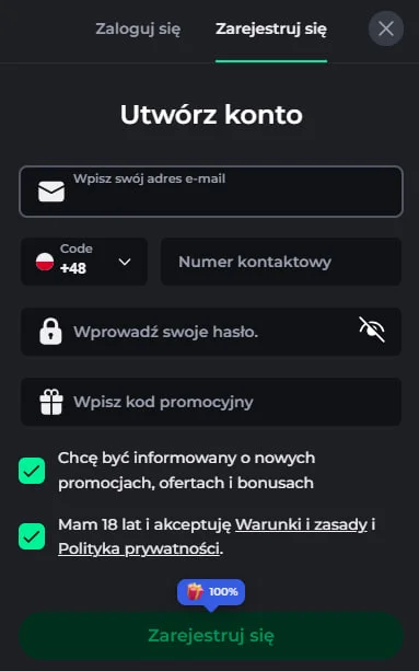 BetOnRed Casino Rejestracja