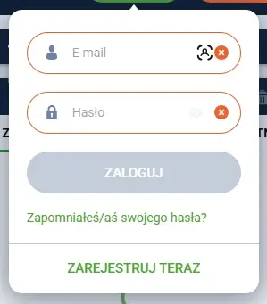 formularz logowania do 20Bet Casino